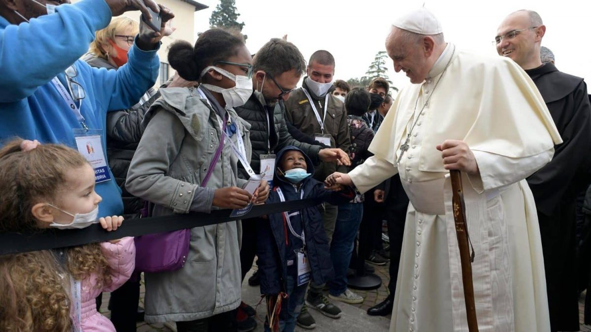 Dia mundial dos pobres 2021 - Papa Francisco em Assis. Foto: Vatican Media