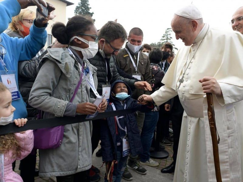 Dia mundial dos pobres 2021 - Papa Francisco em Assis. Foto: Vatican Media