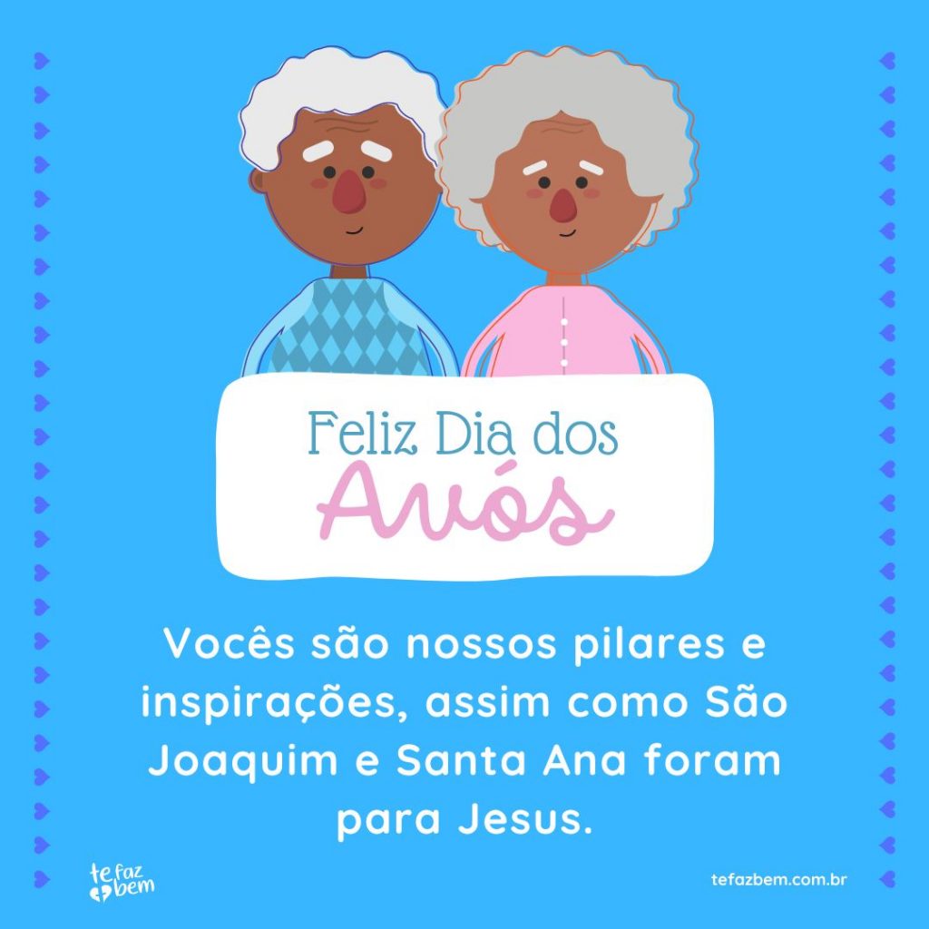 Feliz dia dos avós - com carinho e ternura - mensagem para enviar por whatsapp