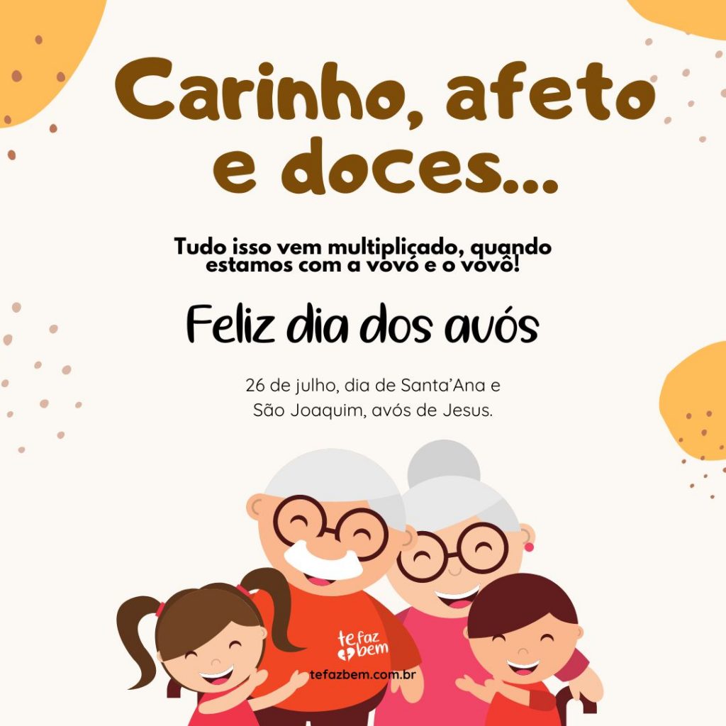 Feliz dia dos avós - mensagem para enviar por Whatsapp