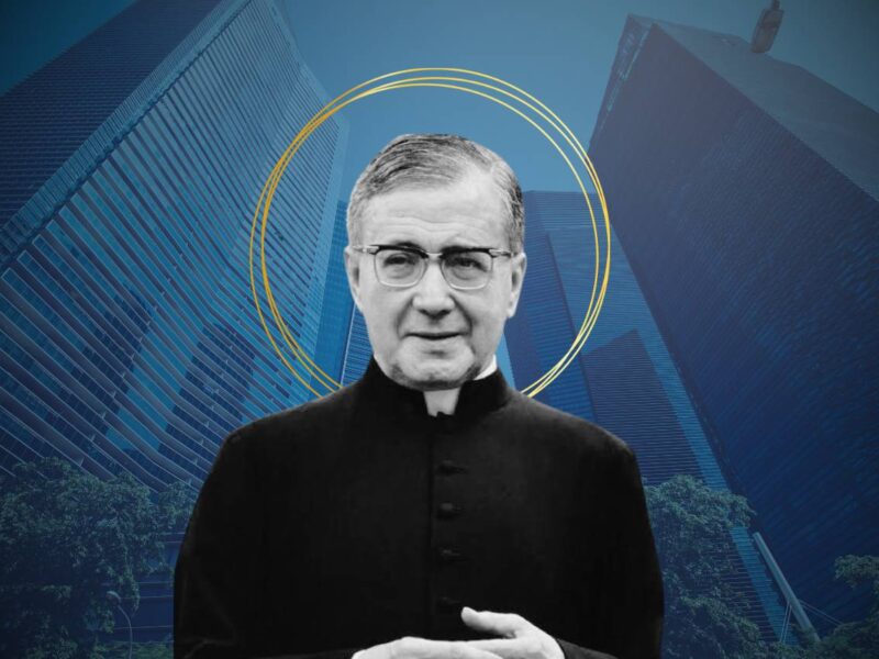 São Josemaria Escrivá é conhecido por ser o santo que nos incentiva a trabalhar bem e com amor.