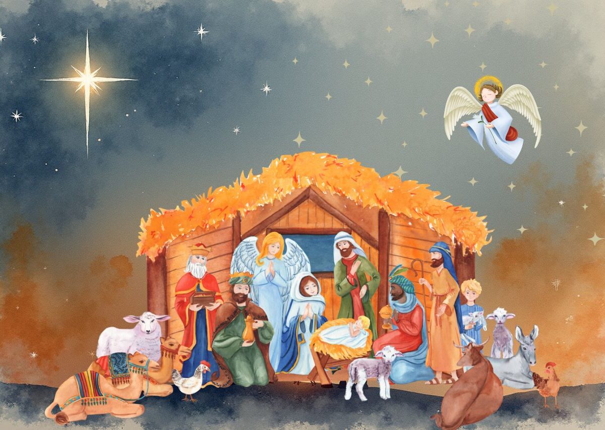 Um presépio mostrando uma cena de Quando começa a Novena de Natal 2025